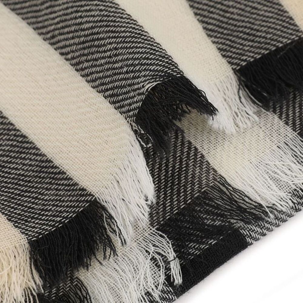 Check Wool Scarf - Picture 6 of 6